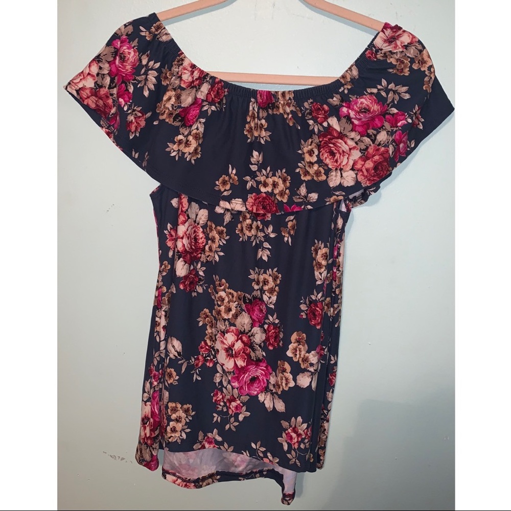 Floral Off the Shoulder Top